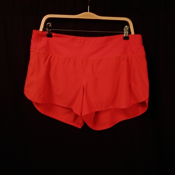 Lululemon Speed Up Short 4" Women's Size 12 Carnation Red Lined Pockets - Picture 1 of 9
